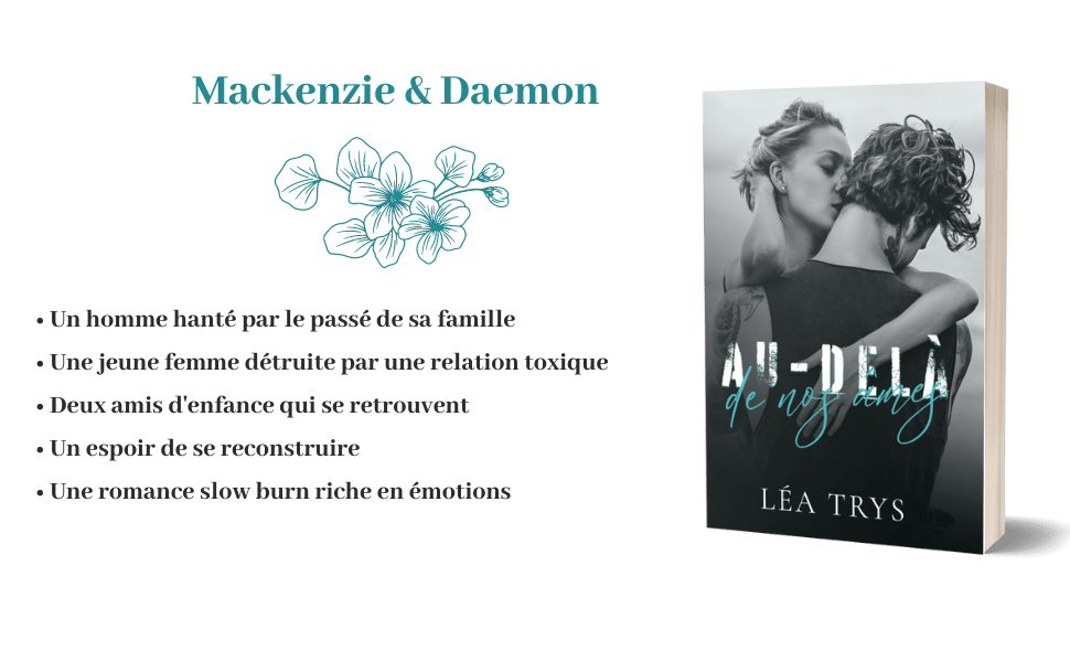 Au-delà de nos âmes de Léa Trys. Romance contemporaine résilience seconde chance reconstruction violences conjugales