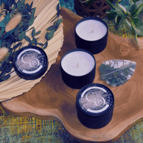 Bougie parfumée Umbra, notes d’orange, romarin et patchouli, collection Vestiges — Atelier Clair-Obscur