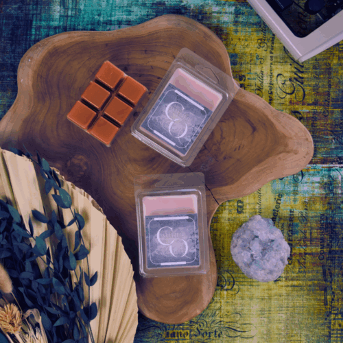 Fondant parfumé Sacrum, senteur cuir, patchouli et encens, collection Fragments — Atelier Clair-Obscur