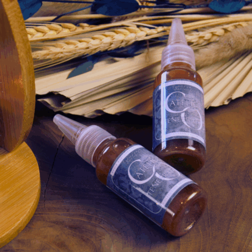 liquide) Huile parfumée Tenebrae, notes d’ambre, patchouli et vanille, collection Fragments — Atelier Clair-Obscur